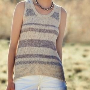 Anthropologie Sparrow Cross Back Tank Top Sweater
